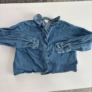 H&M Light Blue Denim Shirt
